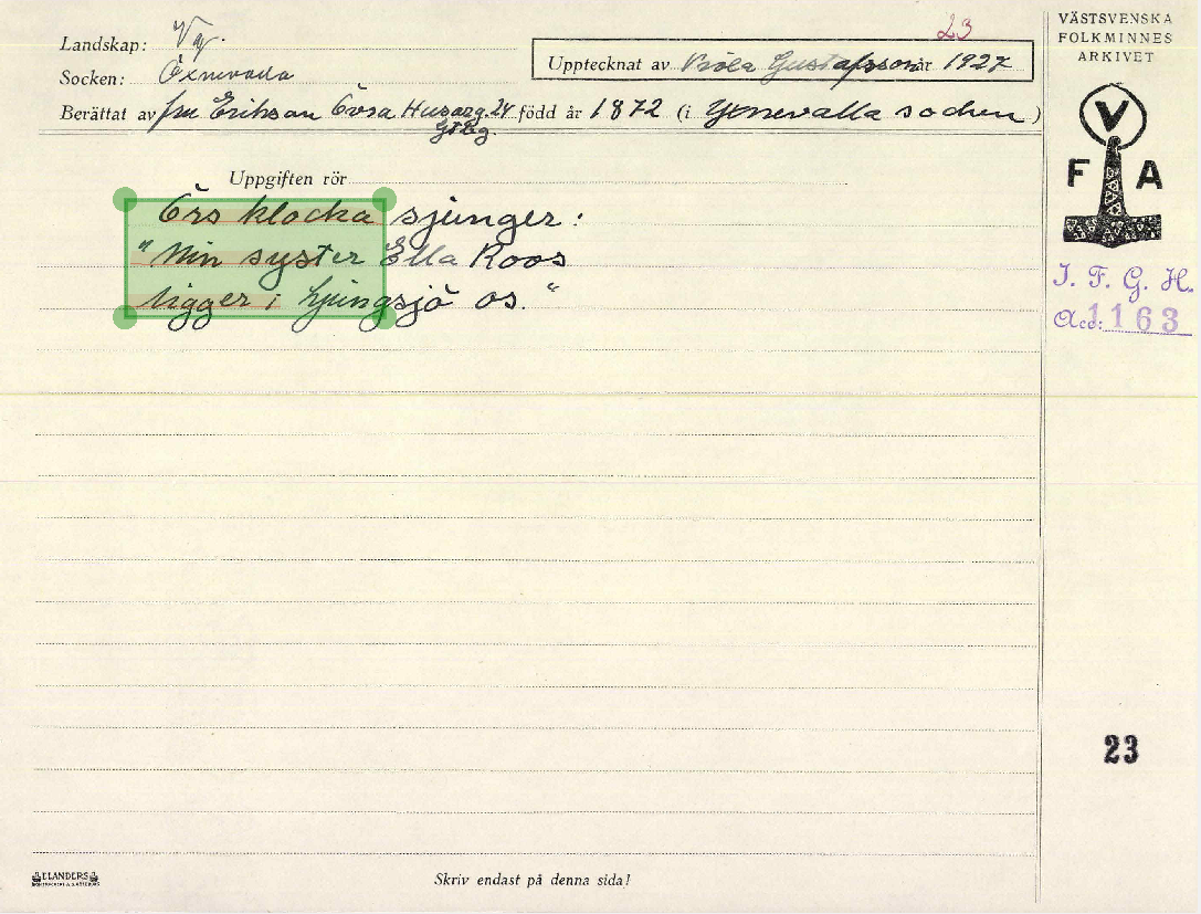 Bild 12: Misslyckad layoutanalys med tränad datormodell (IFGH 1163, s. 23).