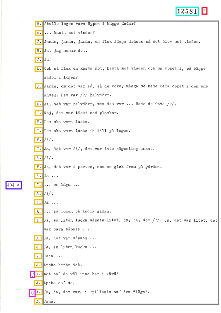 Bild 19. Lyckad klassificering av samma sida ur utskriften som i bild 18.