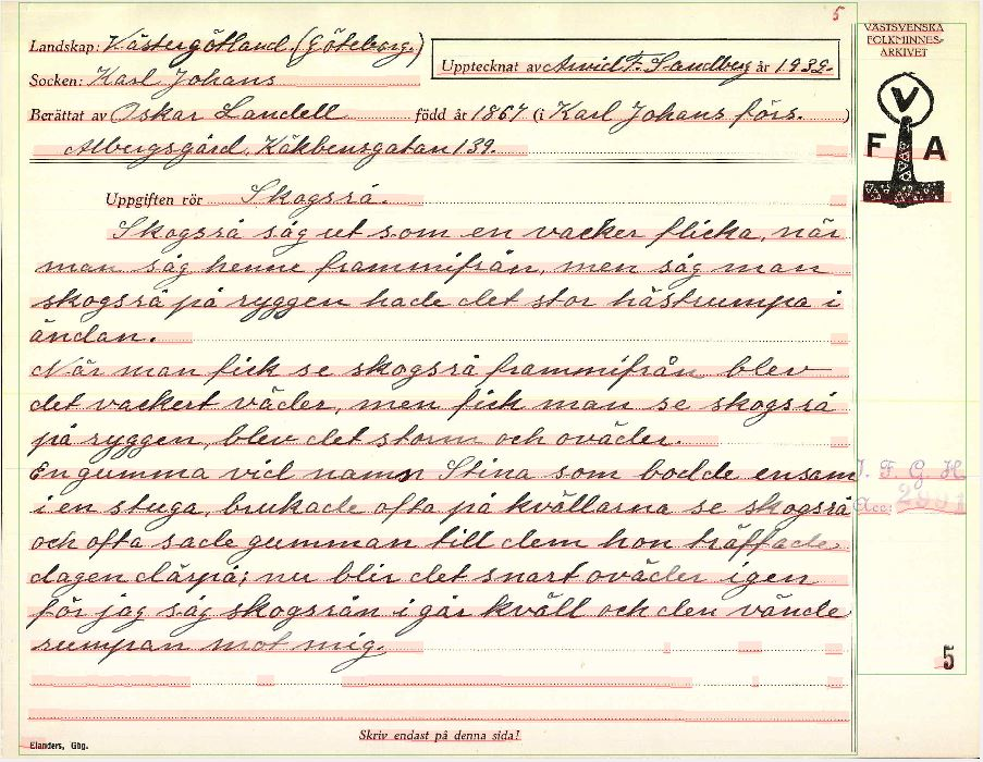 Bild 9: Automatisk layoutanalys av arkivformulär (IFGH 2991, s. 5).