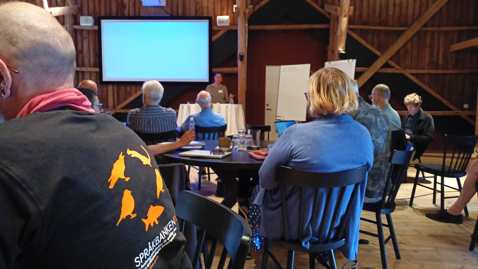 Deltagare på Språkbankens personalmöte.