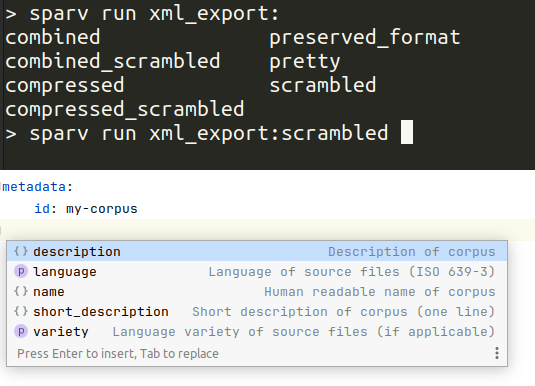 Autokomplettering både i terminalen och i texteditor