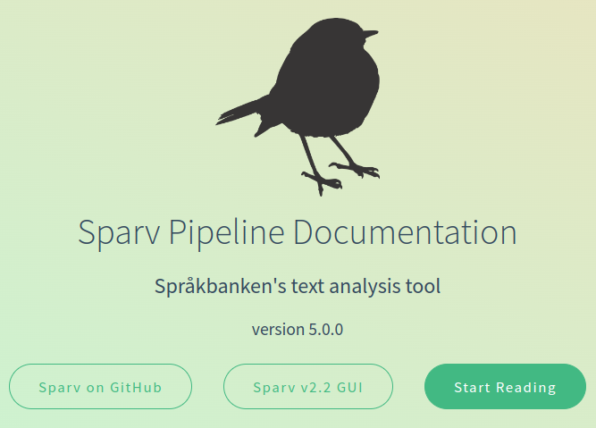 Sparv dokumentation skärmdump